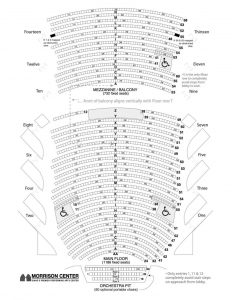 morrison center seating chart